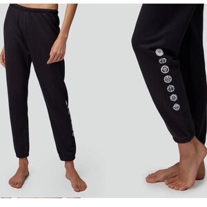 Spiritual Gangster Chakra Luna Sweatpants, Athleisure, Vintage Black, NWT